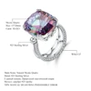 Gem's Ballet Natural Mystic Quartz 18.42Ct Gemstone Ring