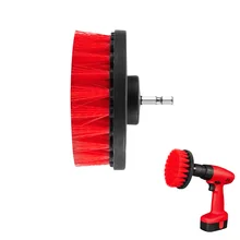 Щетка для чистки сверла, скруббер, жесткая скраб, щетка для бит, коврик для ванной комнаты, инструмент для плитки, красный