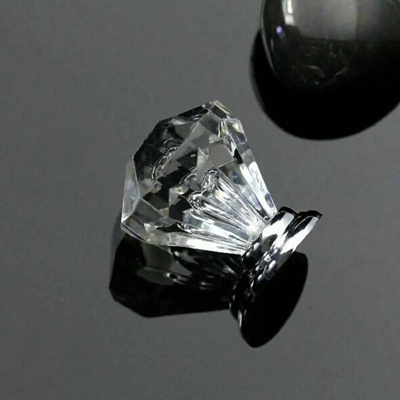 Good Cheaper Clear Acrylic Furniture Small Knob Diamond Head