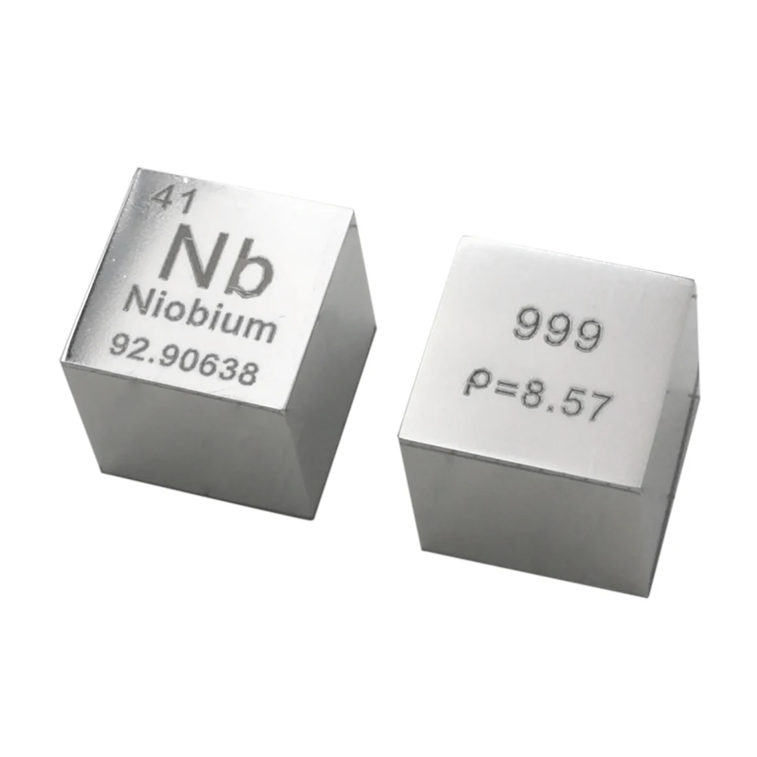 

High Purity 10 x 10 x 10mm Wiredrawing Niobium Cube Periodic Table Of Elements Cube for Lab Education Collection(Nb≥99.9%)