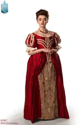 Доктор Кто леди я Ashildr вдохновил Косплей Костюм Платье 18th Marie Antoinette день придворное платье