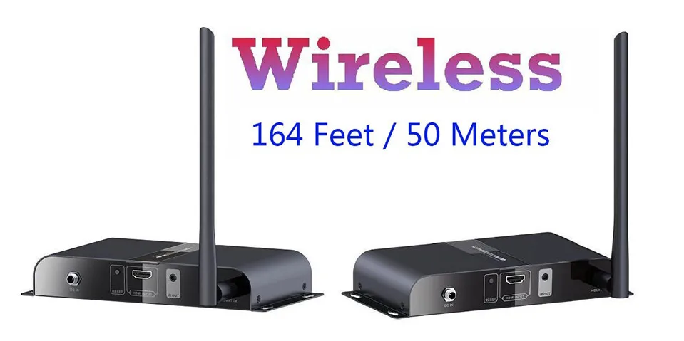 

Free Shipping by Singapore Post Air Mail LKV388 Wireless HDMI HDbitT Transmitter/Sender & Reciver Kit (50m)