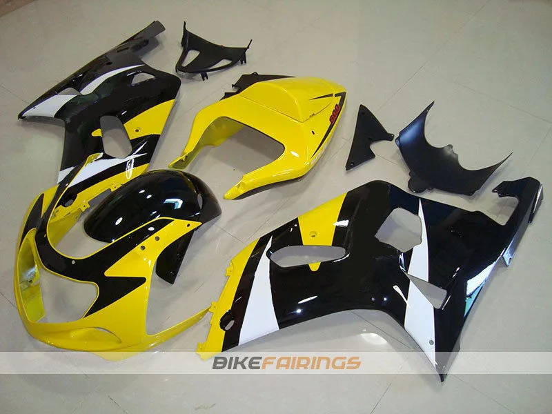 

New Motorcycles Fairings Kits Fit For Suzuki GSXR600 GSXR750 GSXR-600 750 01 02 03 2001 2002 2003 ABS Plastic yellow black