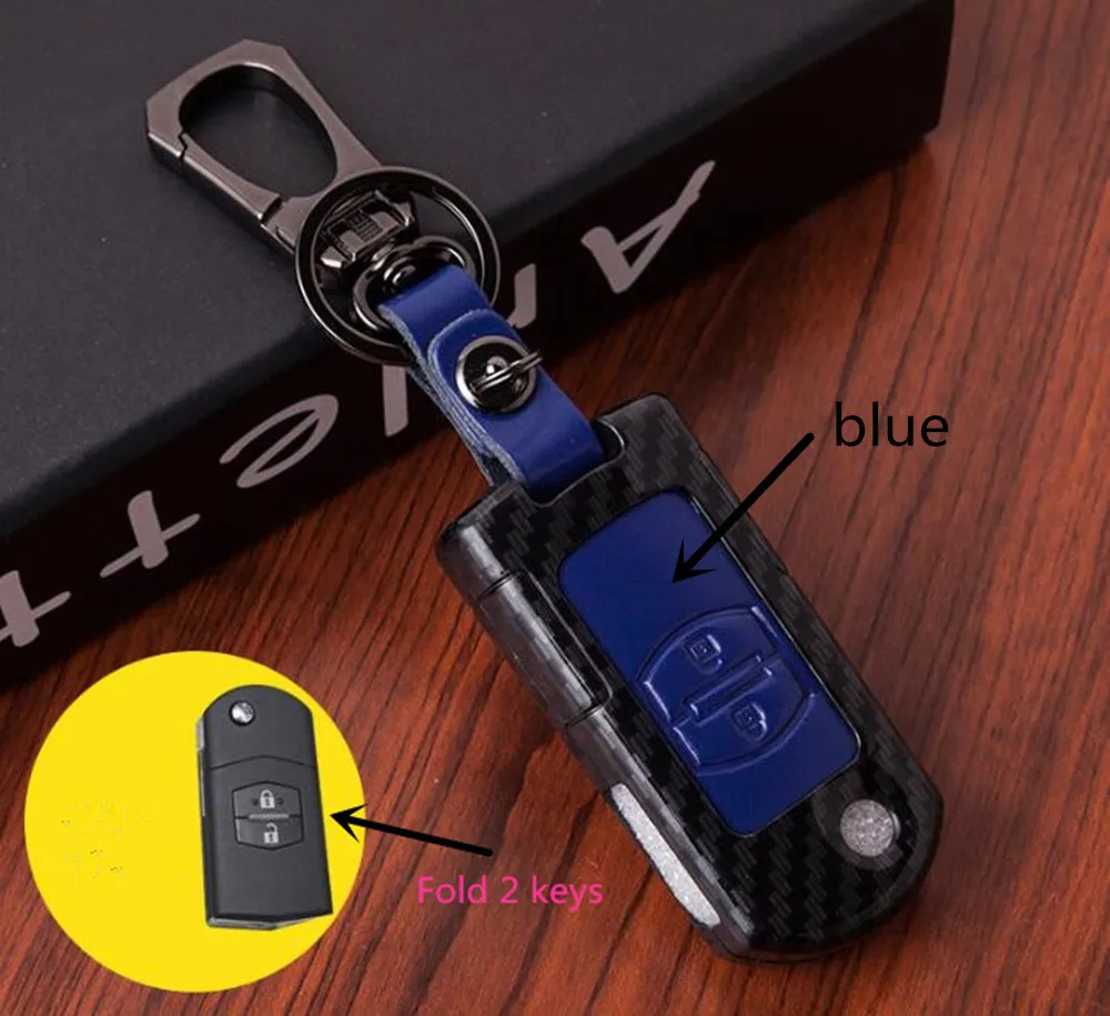 

auto key holder key case Car Remote Key Case Cover folding 2 keys For Mazda 8 M2 MAZDA 3 M5 MX-5 Mazda 6 CX-7