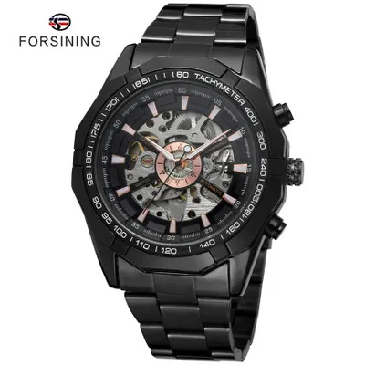 high-end men's fashion tungsten steel plating leisure fully automatic mechanical watches