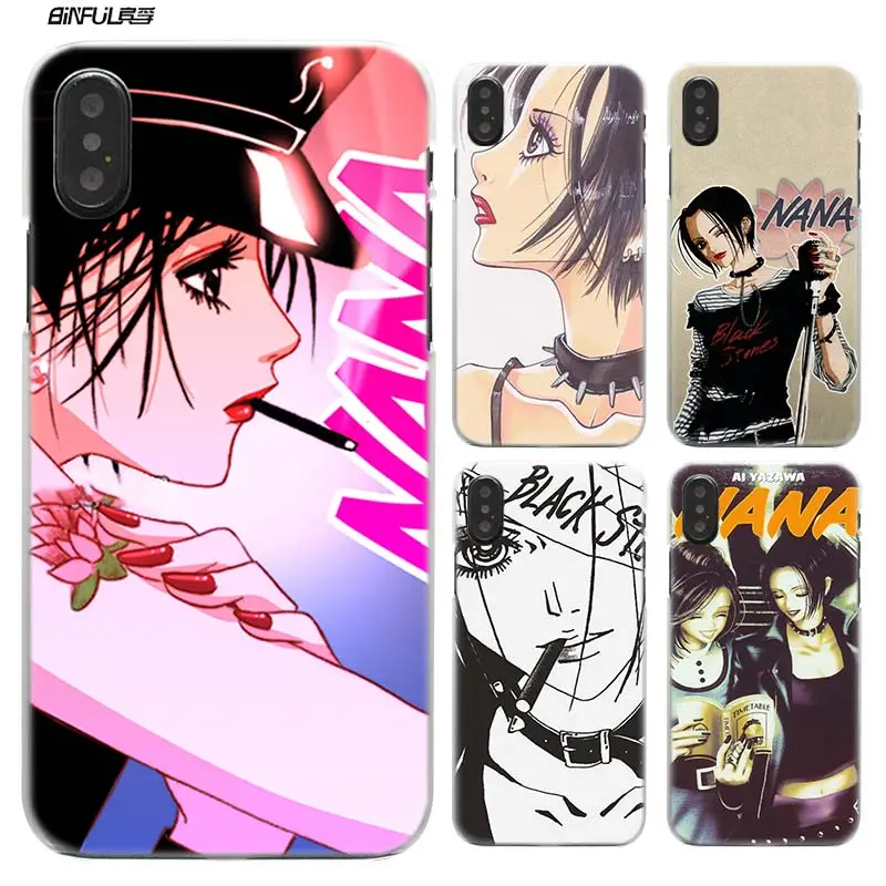 

Nana Anime Case for iPhone XS Max XR X or 10 6 6S 7 7S 8 Plus 5S SE 5 4S 4 5C Hard Plastic Clear PC Coque Capa Cover Phone Shell