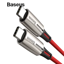 Baseus Falsh зарядка usb type C к USB C кабель для huawei Xiaomi поддержка PD2.0 60 Вт 20 в 3 А Быстрая зарядка кабель для USB C устройства