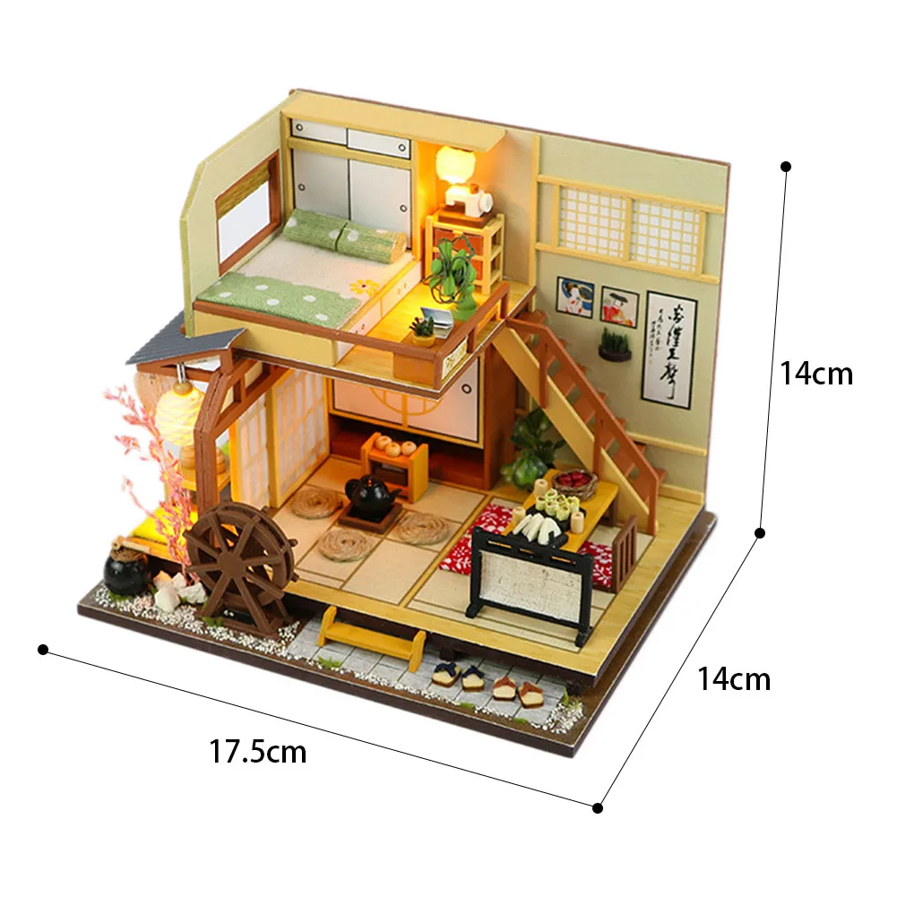 Моделирование дом мебели DIY Мини Пылезащитный чехол лес праздник японский Стиль коттедж Doll House игрушки для детей подарок на день рождения