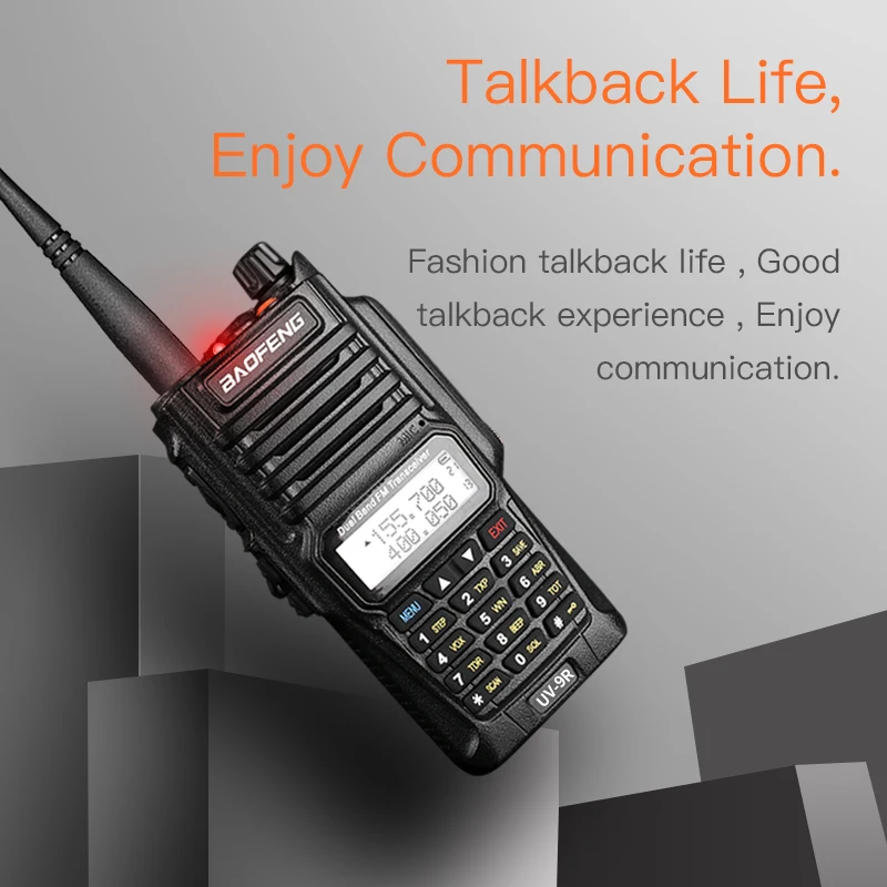 

Baofeng UV-9R UV9R Plus Waterproof Walkie Talkie Ham VHF UHF Radio Station IP67 10 km HF Transceiver Communication Equipment