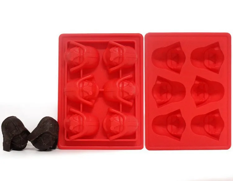 

1pcs Fun Creative Silicone Star Wars Darth Vader Ice Cube Tray Mold Cookies Chocolate Soap Baking Kitchen Tool