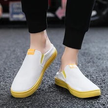 Г. Летние мужские тапочки удобные парусиновые повседневные туфли без задника мягкие тапочки на плоской подошве