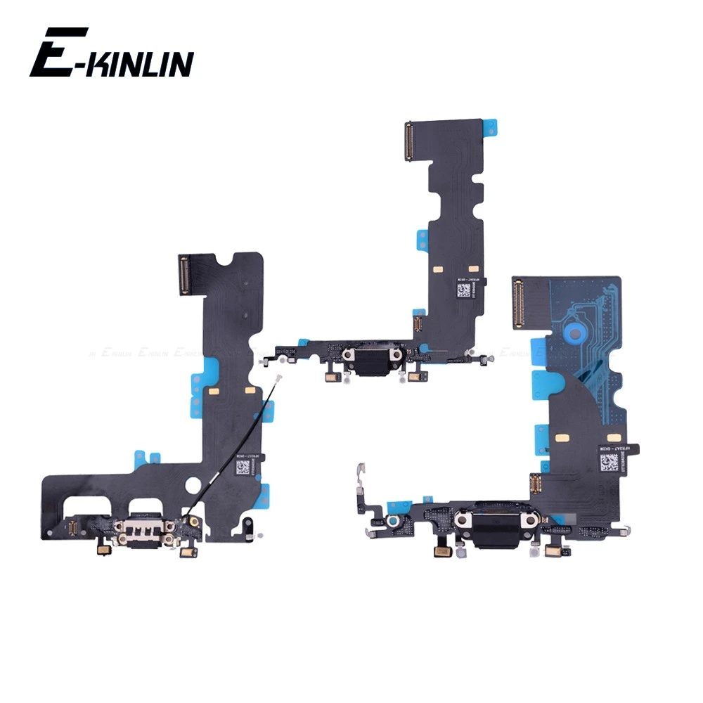 

High Quality Charging Flex Cable For iPhone 7 8 Plus X USB Charger Port Dock Connector With Mic Flex Cable