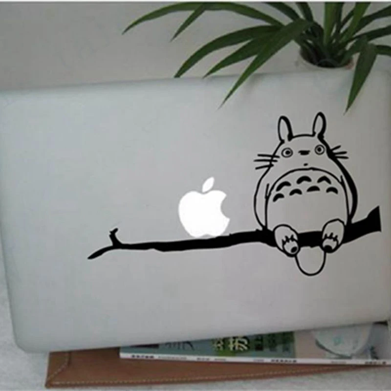Totoro на ветке для Apple Macbook 13 дюймов и 11 Виниловая наклейка ноутбука японские