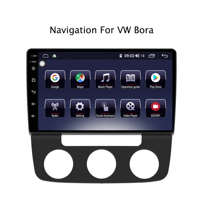 Perfect 10.1" Android 8.1 8 core 4G RAM 64G ROM GPS Navigation Car Radio For VW Bora 2008 2009-2012,with Carplay/4G LTE 2