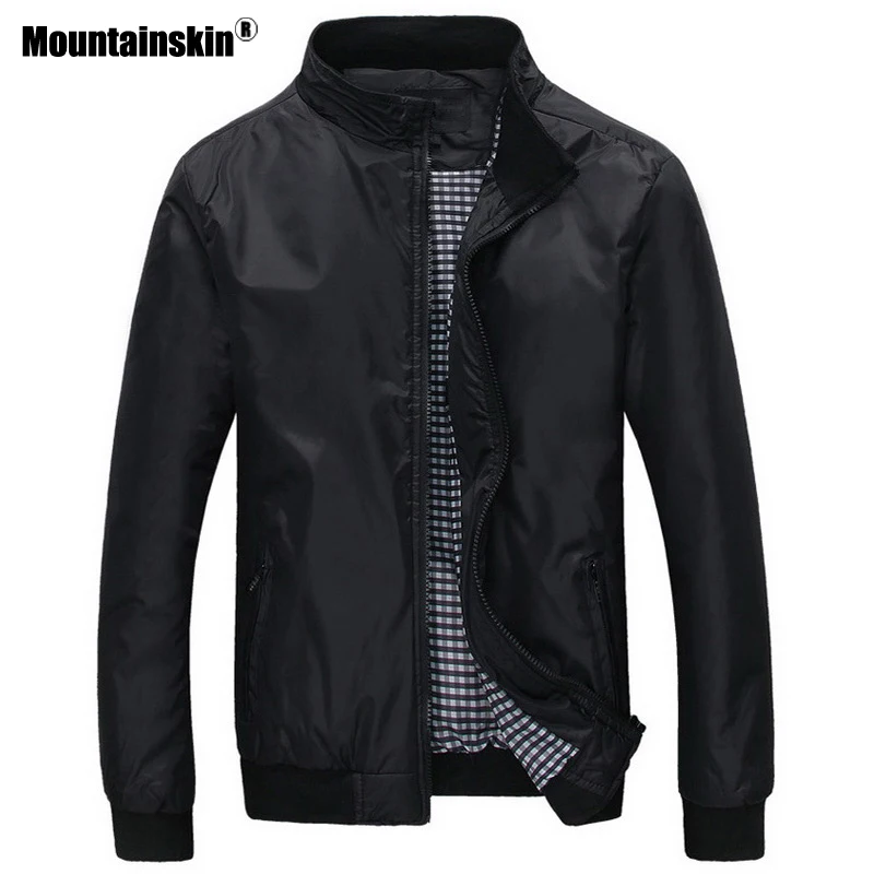 

Mountainskin 2018 New Men's Jackets Spring Autumn Casual Coats Solid Color Outwear Male Bomber Jacket Mens Brand Clothing SA535