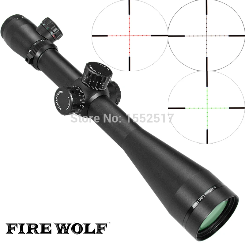 

FIRE WOLF Mark 4 M3 4-14x50 mm AO illuminated Mildot side wheel hunting scope