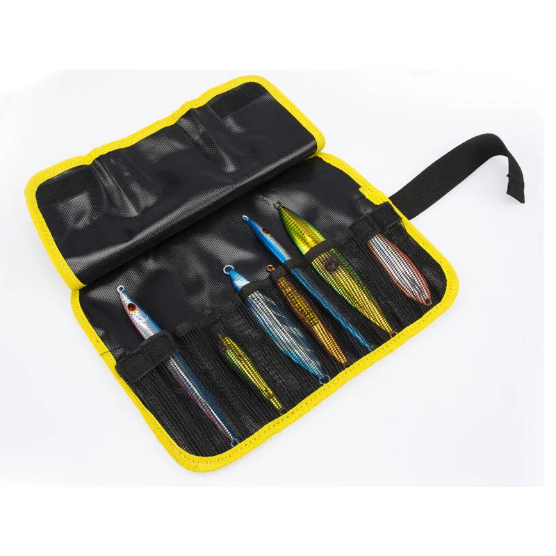 

One Layer Waterproof Canvas Fishing Bag Sea Fishing Soft Lure Jigging Jig Bag Lure Tool Accessories Bag