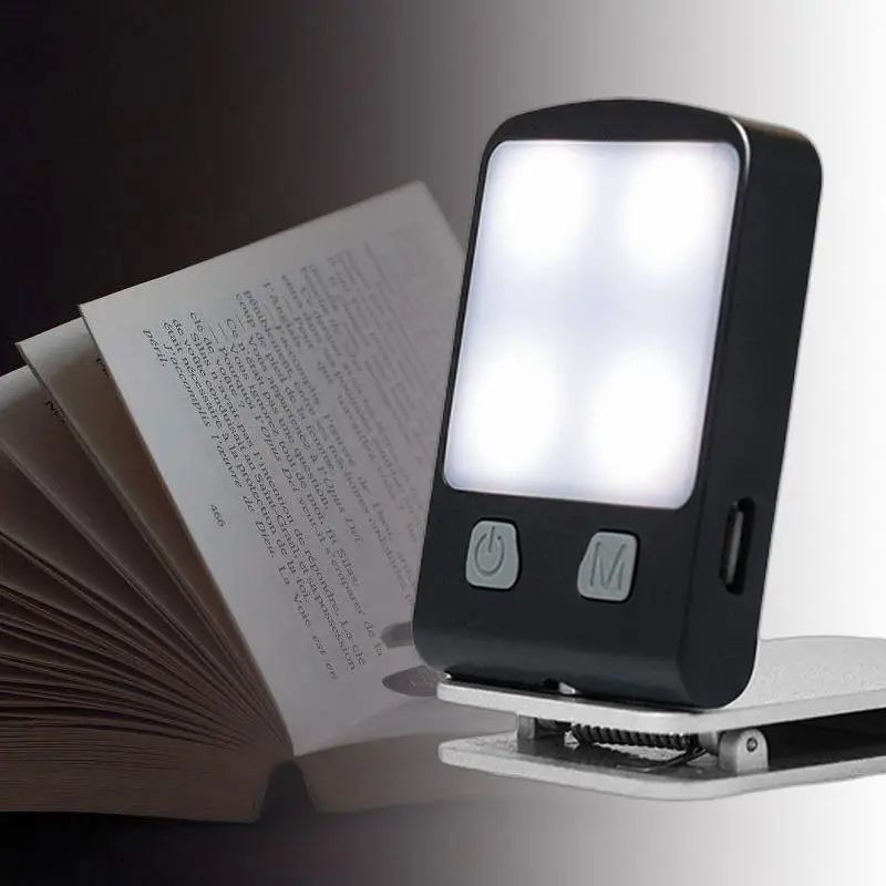 

USB Rechargeable LED Night Light Home Bedside Desk Book Reading Clip-On Lamp #01