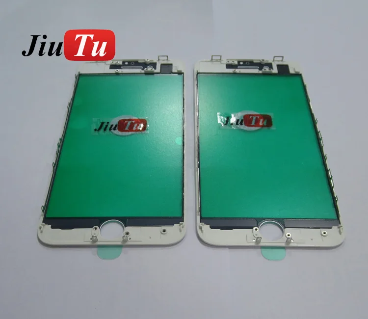 

A+ quality Front Outer Glass With Bezel Frame Pre-Assembled for iPhone 8G cracked LCD Repair Fix JiuTu