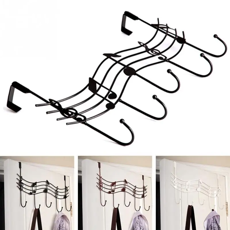 steel hook Music Wall Hook Door Hanger Kitchen Storage Hook Shelf Bathroom Organizer Bags Clothessteel hook 029
