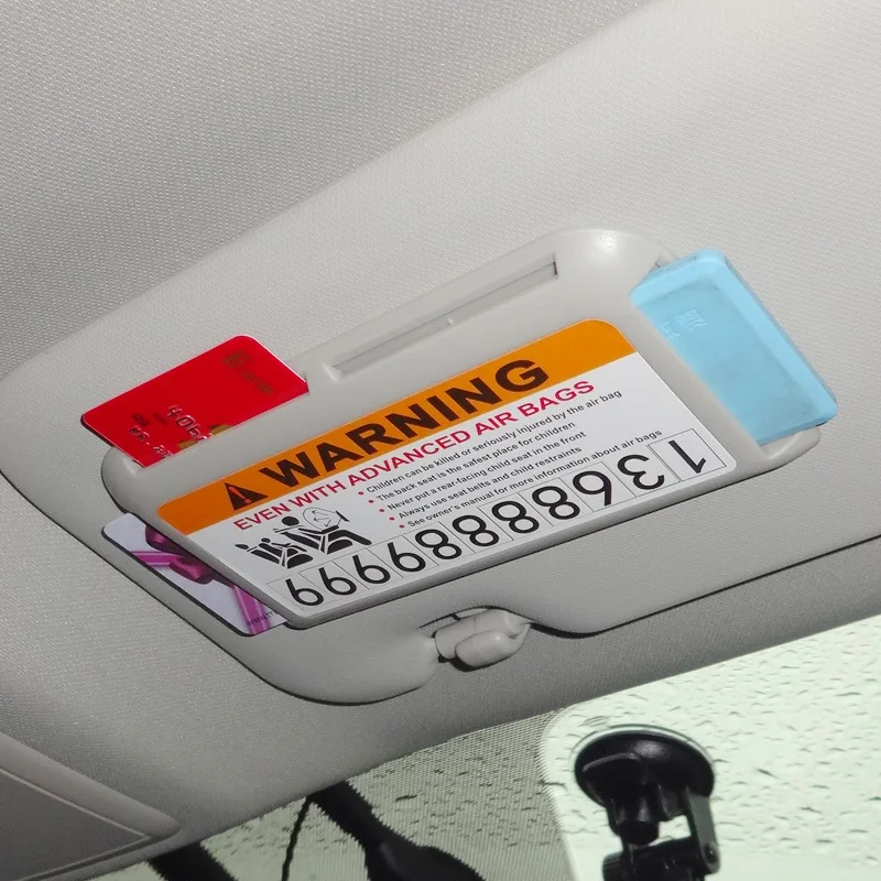 Multifunctional Car Sun Block Clip Temporary Parking Cards
