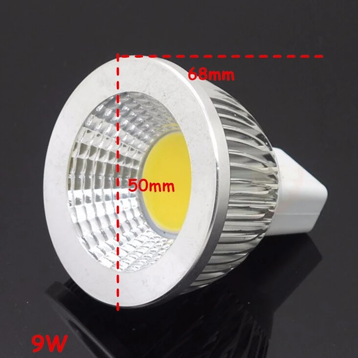 Dimmer High Power COB MR16 LED Light Bulb 9W 12w 15w COB LED Spot Light