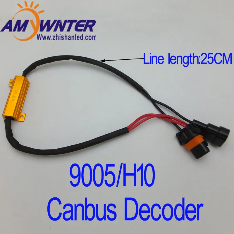 

2pcs 9005 H10 50W 6Ohm Car LED DRL Fog Turn Singal Load Resistor for Fix LED Bulb Fast Hyper Flash Turn Signal Hot Selling
