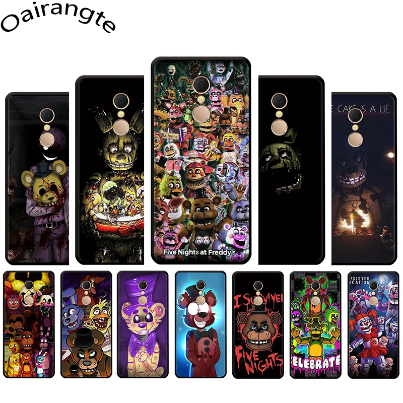 

Five Nights At Freddy Silicone Phone Case for Redmi 4A 4X 5 6 A Plus Pro 7 GO Note 4 4X 5 6 7 8 Pro 7A K20 Pro