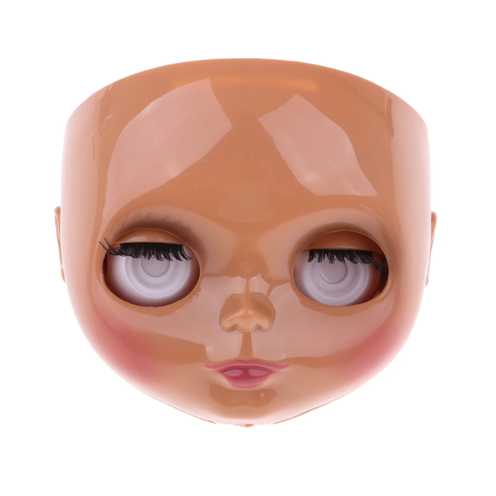 Tanned 19 Joints Body & Head Faceplate & Eye Mechanism Doll Set for 12inch RBL Neo Blythe Custom Accessories