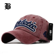  FLB 100 Washed Denim font b Baseball b font font b cap b font Snapback