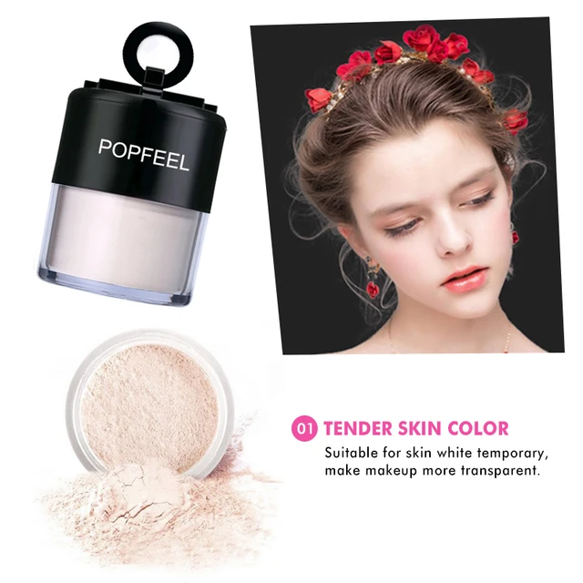 POPFEEL 3 Color Loose Powder Skin-made Makeup Powder To Mention Bright  Color Matte Oil control Concealer Powder With Puff TSLM1