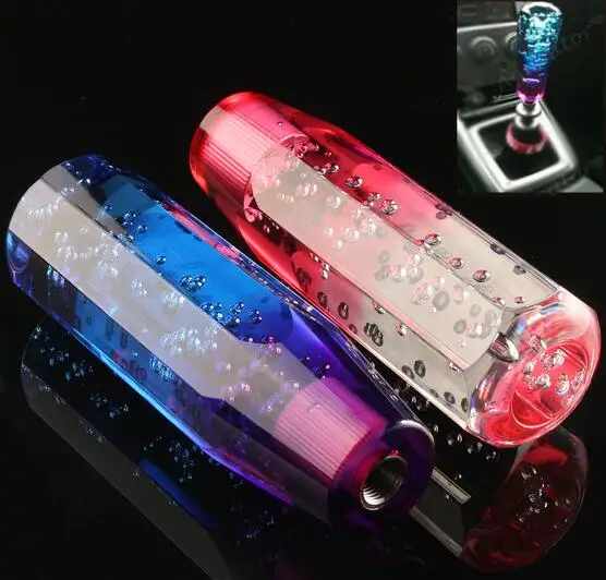 15cm Bubble Styling Shift Gear Knob Universal Transparent Manual
