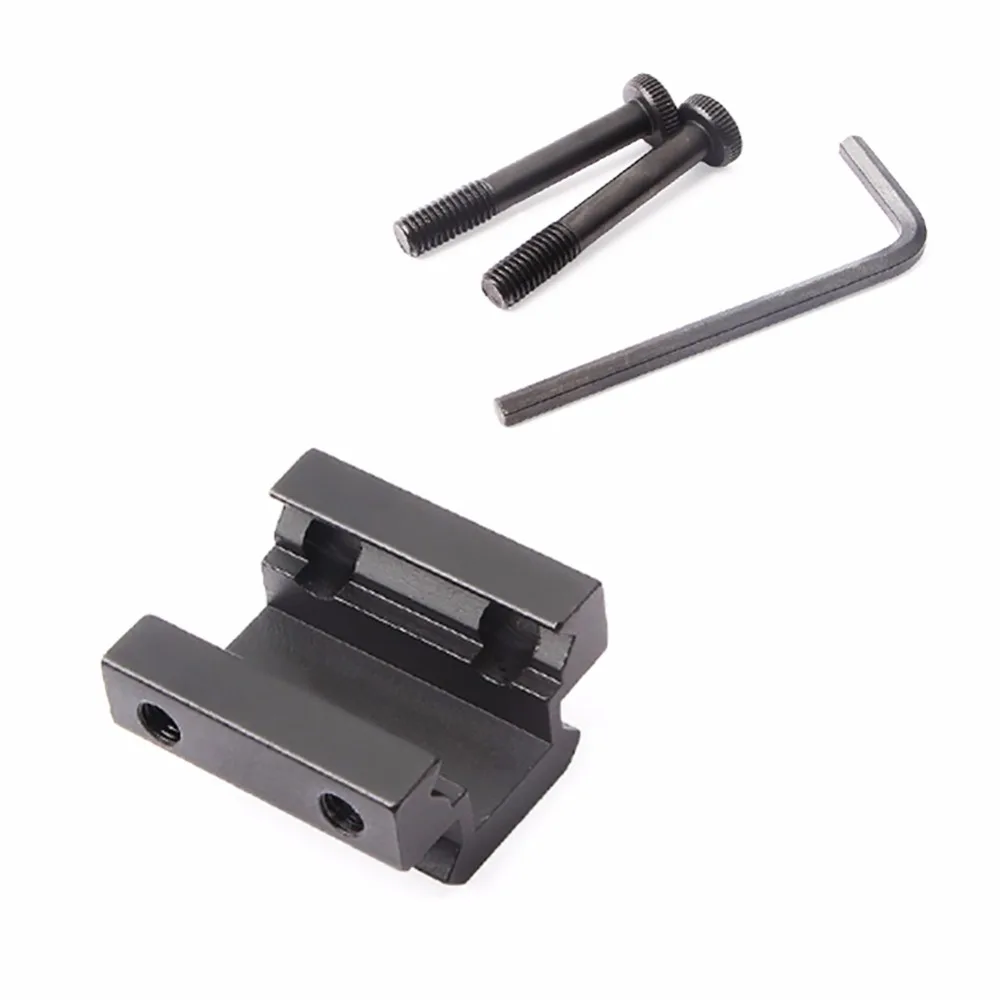 Flat Top Half 1/2 Inch Mini Riser Block Mount 3 Slot Picatinny Railin