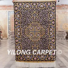 Yilong 2'x3 турецкий ковер из шелка ручной работы, изысканные Кум шелковый ковер(SWP001A2x3