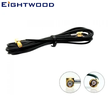 

Eightwood Conversion DAB/DAB+ Antenna Aerial Extension Cable 3M SMA Male to SMA Female Right Angle Connector Pigtail RG174 Cable