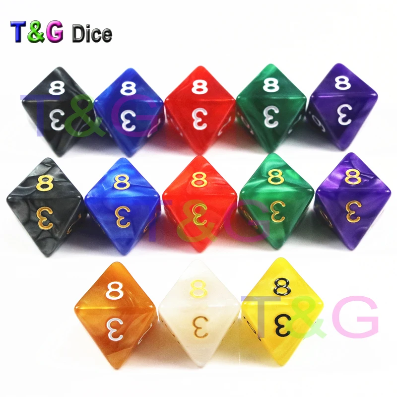 

Brand New D8 Dice for Rpg Dungeons & Dragons 8 Faces Rich Colors Desktop Game Dnd Playing