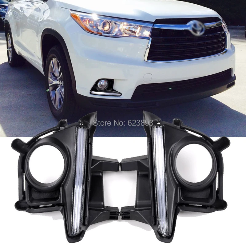 Car Styling For Toyota Highlander 20142016 High Power Led Daytime