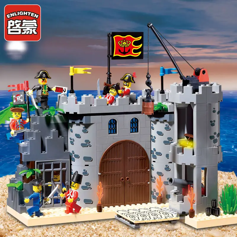 Набор строительных блоков развивающие игрушки|enlighten castle|castle seriebuilding toys |