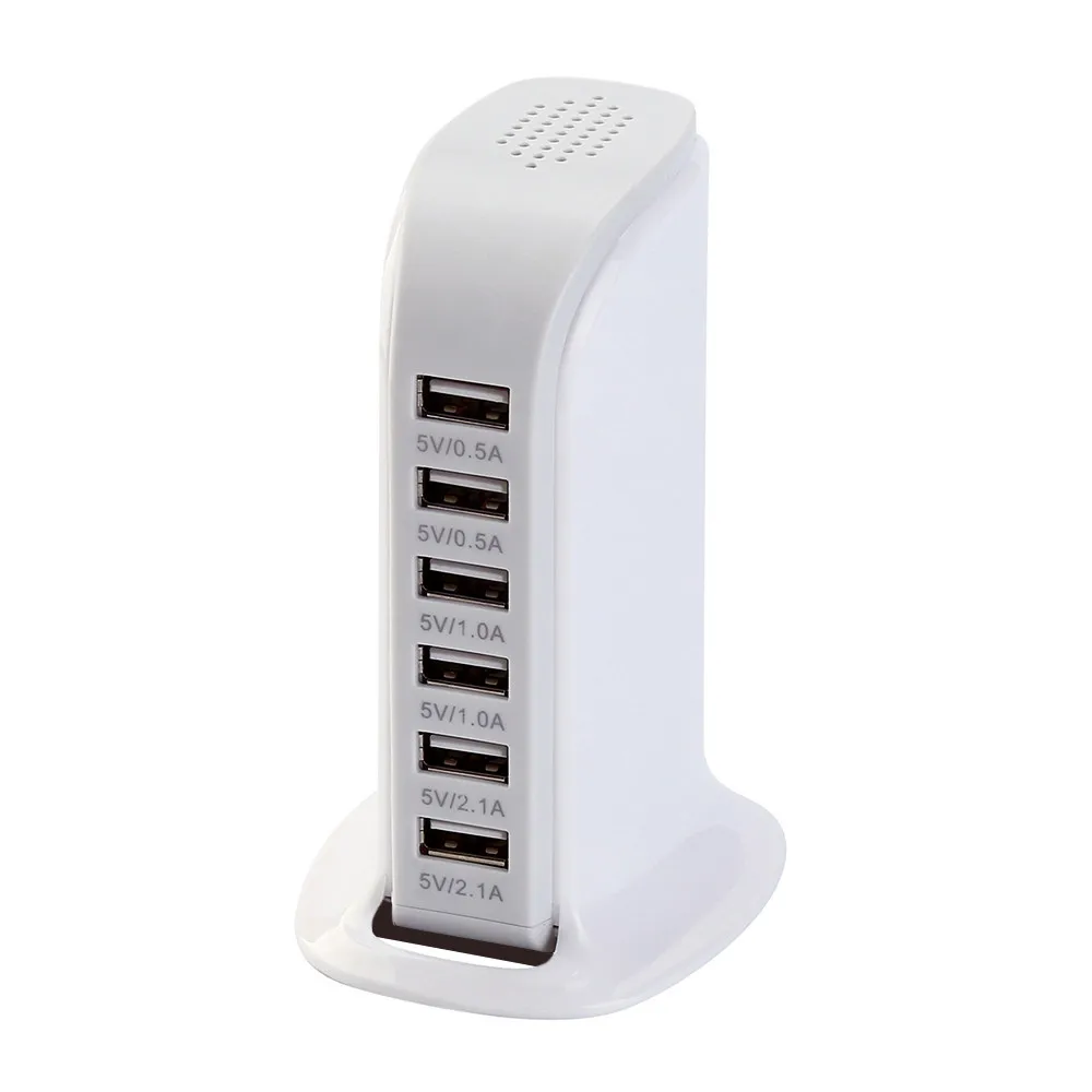 6 USB мульти-порт Великобритания вилка быстрое зарядное устройство Настольный концентратор зарядная станция мульти-человек Путешествия Эфирное для iPhone/iPad/samsung#10
