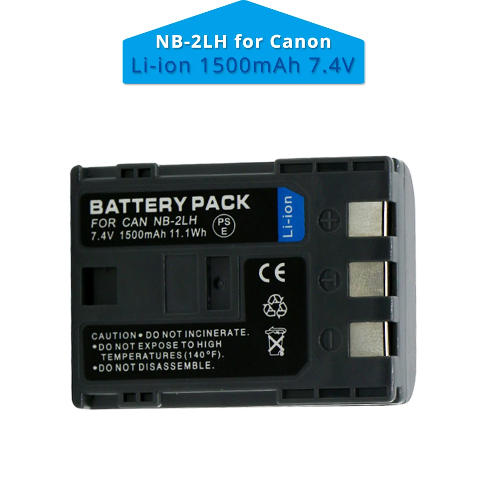 10PCS 1500mAh NB-2L NB2L NB-2LH NB 2LH NB2LH Digital Camera Battery For Canon Rebel XT XTi 350D 400D G9 G7 S80 S70 S60 S30