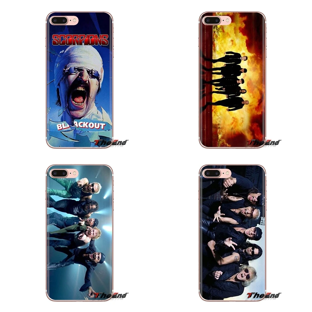 Для Samsung Galaxy S3 S4 S5 Mini S6 S7 Edge S8 S9 S10 Plus Note 3 4 5 8 9 TPU прозрачные чехлы скорпионы Heavy metal rock