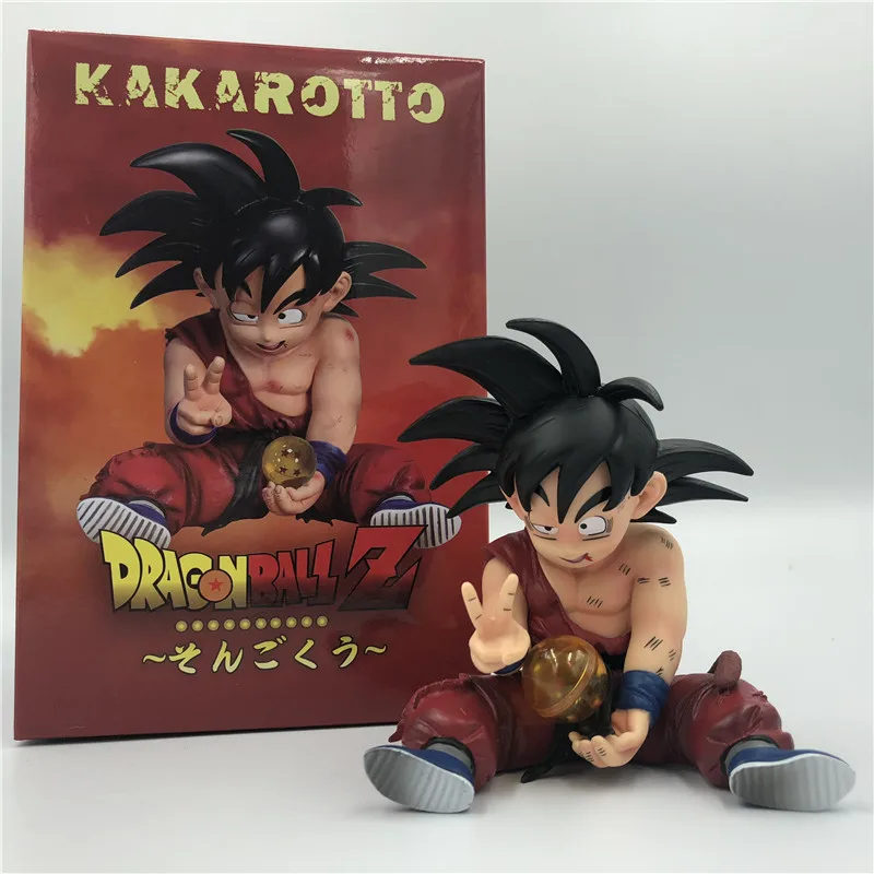 

Dragon Ball Z Child Goku Injured Victory Sitting Action Figure DBZ Goku Vegeta Super Saiyan Collection Model Toys 11cm