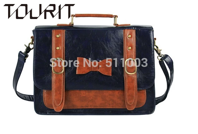 

TOURIT 2017 New Fashion Women Messenger Bags Large Space Briefcase Vowknot Women Leather Handbags High Quality Women Clutch Bags