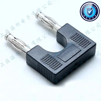 

10pcs 4mm Banana Plug Short Circuit Socket Double Row Two Together Joint Connector Adapter H-2047