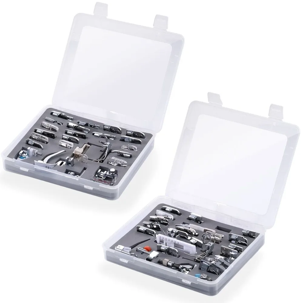 

52 Pcs Sewing Machine Presser Feet for Brother Singer Viking White Janome etc Low Shank Sewing machine