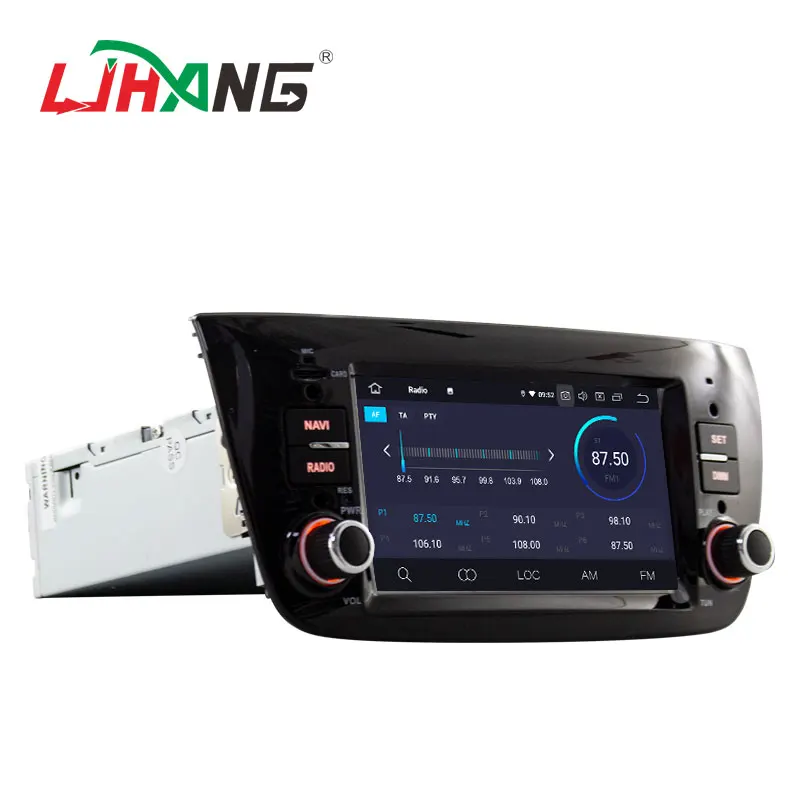Clearance LJHANG 1 Din Android 9.0 Car Radio Multimedia Player For FIAT DOBLO 2010-2016 GPS WIFI Auto Head Unit Video Audio Stereo USB IPS 3
