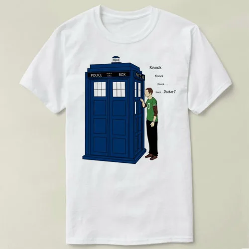 Одежда Doctor who big bang theory летняя Однотонная футболка мужская повседневная модная с
