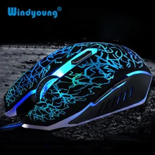 6 клавиш Профессиональный Красочный светодиодный с подсветкой 4000 dpi Оптическая Проводная игровая мышь геймер мыши sem fio для ПК ноутбука Прямая поставка