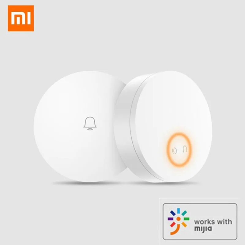 Xiaomi Linptech самогенерирующий беспроводной дверной звонок без батареи без проводки отключение памяти Регулируемая громкость работа с приложением Mihome