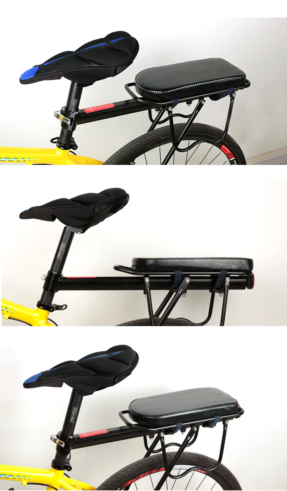 CoolChange, велосипедное седло, заднее сиденье, коврик для детского сиденья, велосипедная стойка, подушка из искусственной кожи, заднее седло, Аксессуары для велосипеда